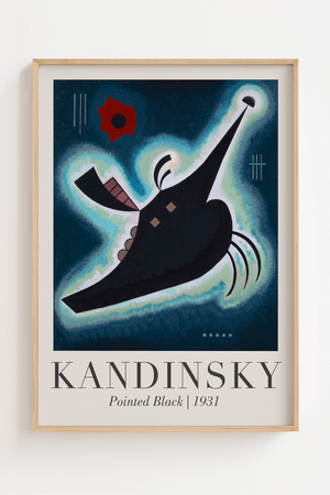 Pointed Black – Kandinsky Plakat