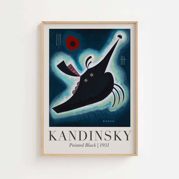 Pointed Black – Kandinsky Plakat