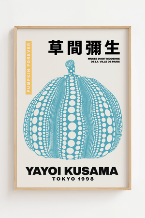 Pumpkin forever Blue Yayoi Kusama