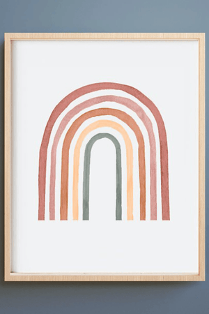 Regnbue Børneplakat