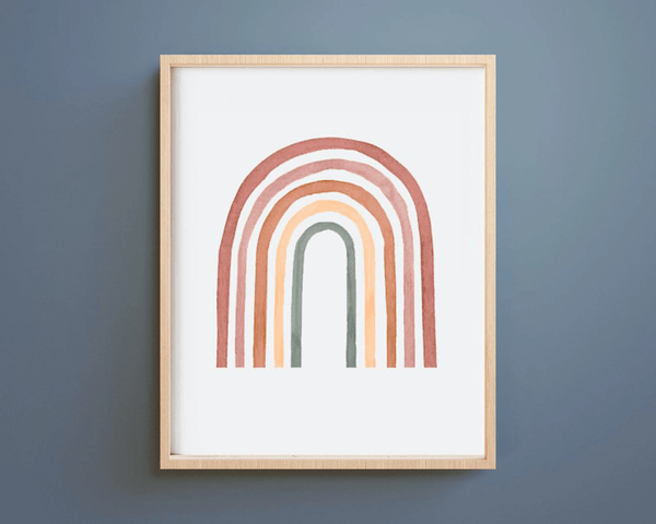 Regnbue Børneplakat