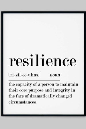 Citatplakater - Resilience Definition Ellens Shop