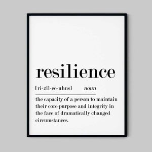 Citatplakater - Resilience Definition Ellens Shop