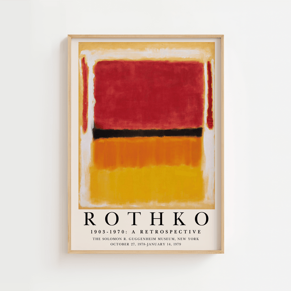 Rothko Retrospective Plakat