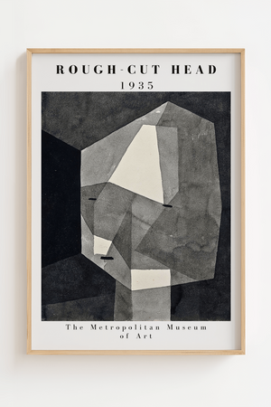 Rough Cut Head Paul Klee Plakat