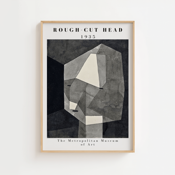 Rough Cut Head Paul Klee Plakat