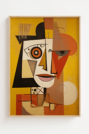 Selvportræt Kubisme 1)  - Picasso Plakat