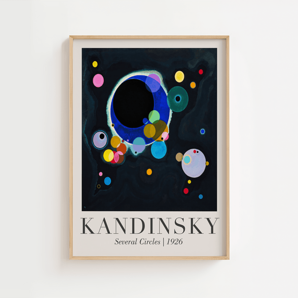 Several Circles – Kandinsky Plakat