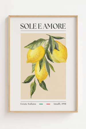 Sole e Amore – Italiensk Citronplakat