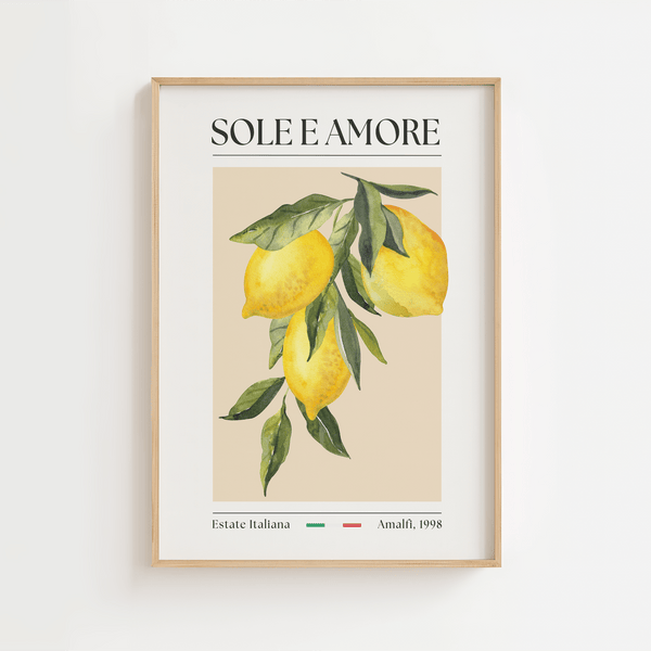 Sole e Amore – Italiensk Citronplakat