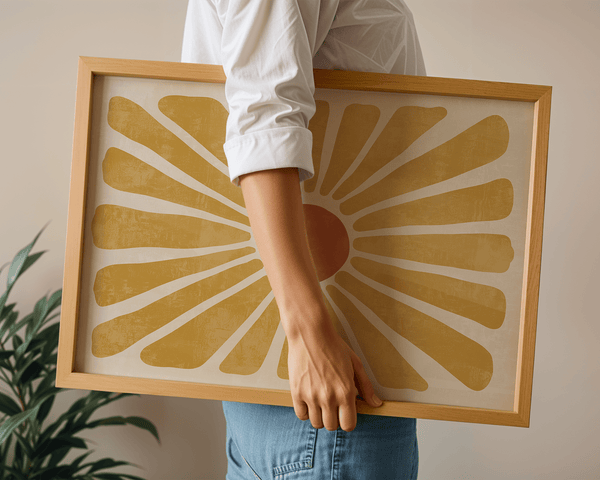 Sommer Blomst Plakat | Moderne Plakat med Organisk Blomst