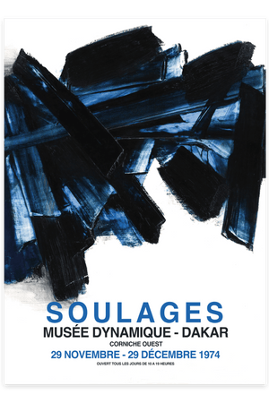 Abstrakt Plakat | "Soulages Midnight" Poster - Køb plakater 