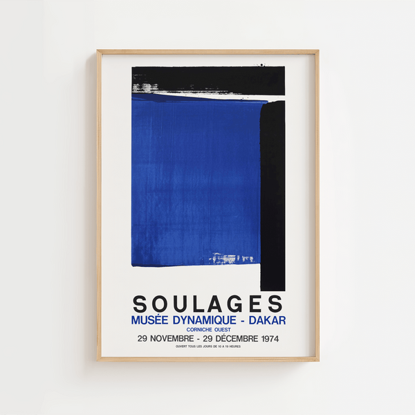 Soulages Wasserplakat 