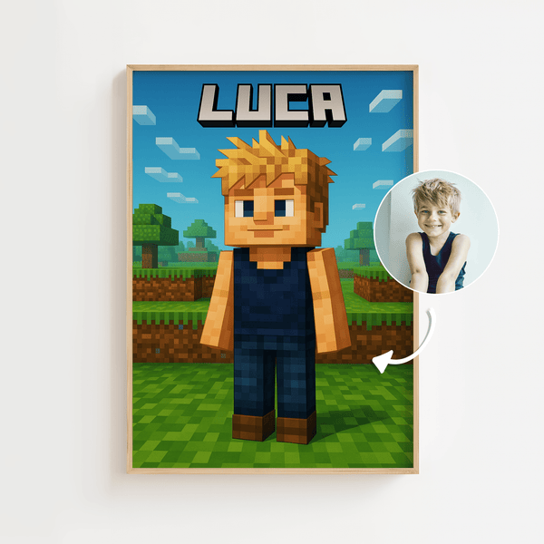 Design selv minecraft Plakat til hjemmet og gamere