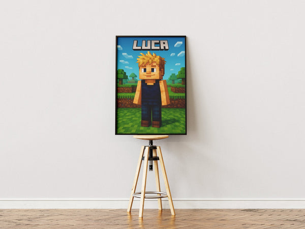 Standard Minecraft plakat (lav din egen)