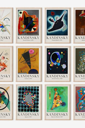 Depressed – Kandinsky Plakat | Abstrakt Kunstplakat med Dybde