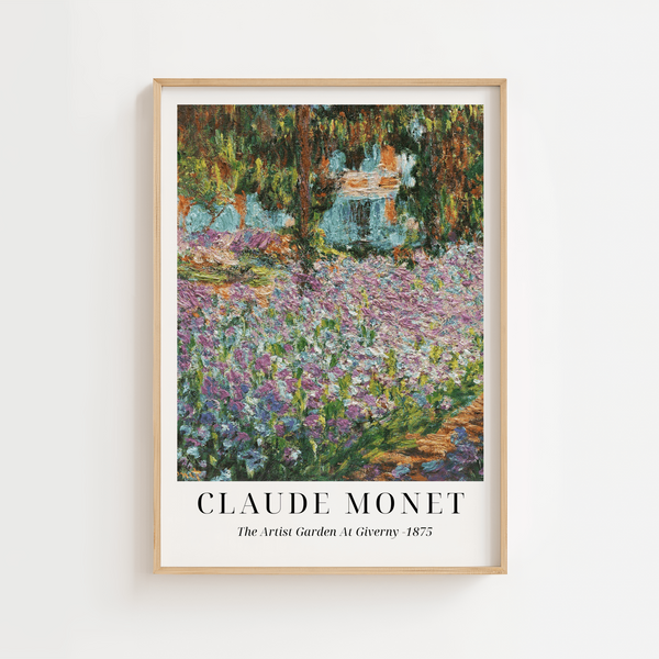 The Artist Garden - Claude Monet Plakat