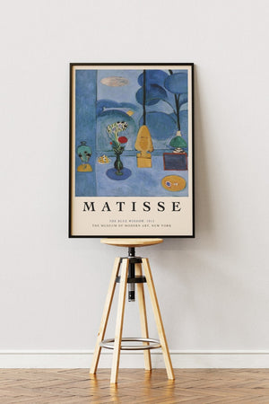 The Blue Window - Matisse Plakat | Farverig & Ikonisk Kunst