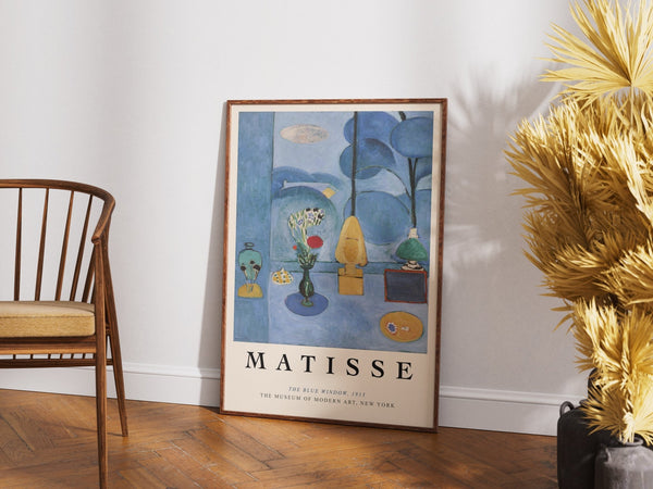 The Blue Window - Matisse Plakat | Farverig & Ikonisk Kunst