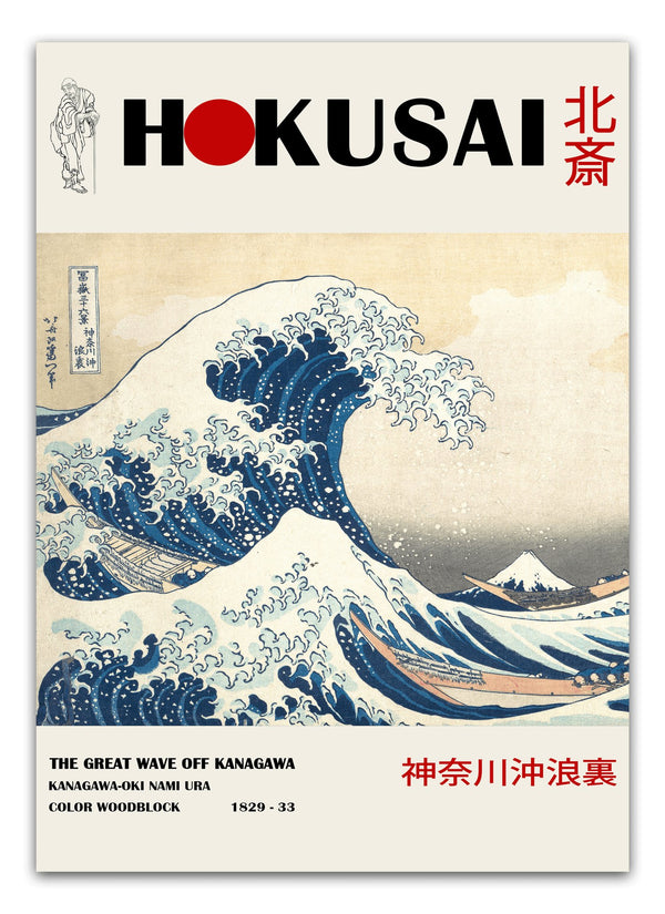 The Great Wave - Katsushika Hokusai Plakat