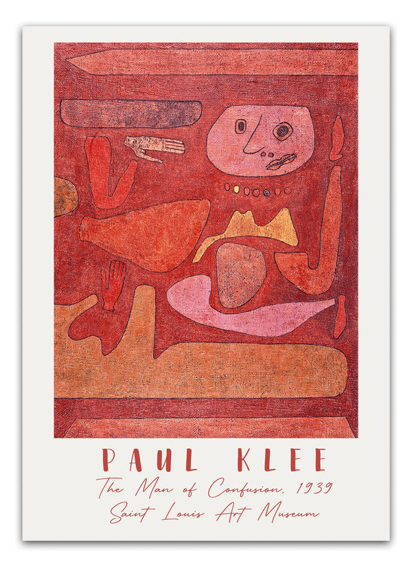 The Man of Confusion Paul Klee Plakat - Plakat til hjemmet 
