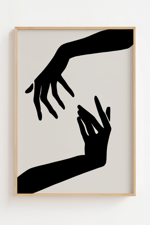 Touching Hands Plakat