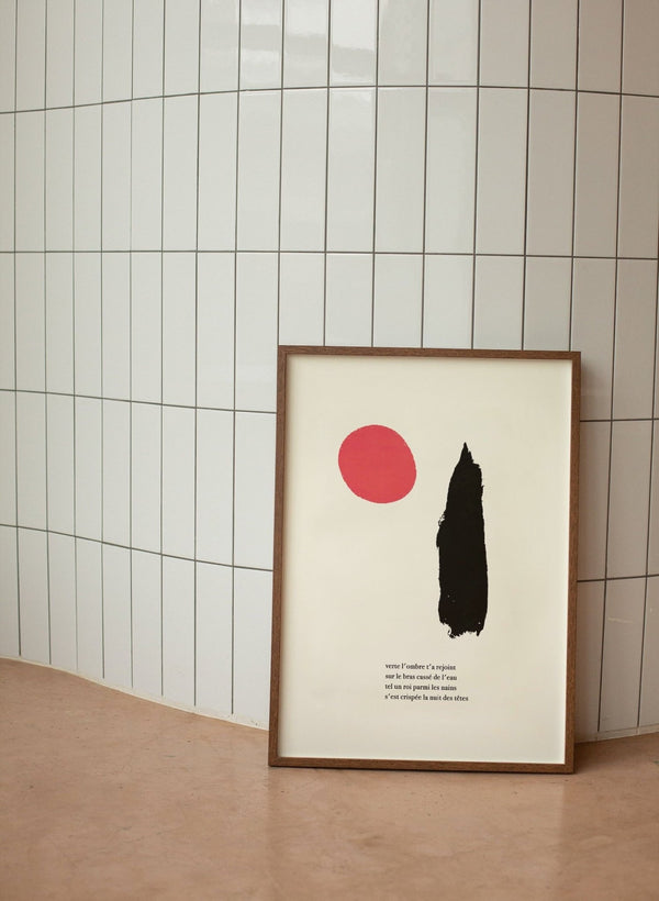 Tristan Tzara Poetry - Joan Miró plakat med surrealistisk design til kunstneriske hjem