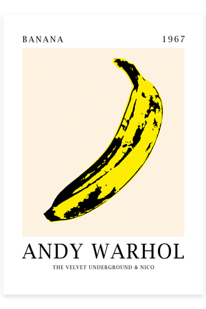 Velvet Banana - Andy Warhol Plakat