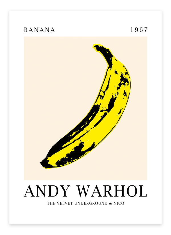 Velvet Banana - Andy Warhol Plakat