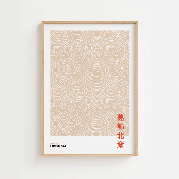 Waves of Hokusai Poster 