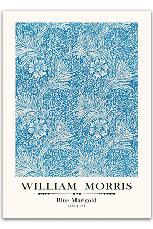 William Morris - Blue Marigold Plakat