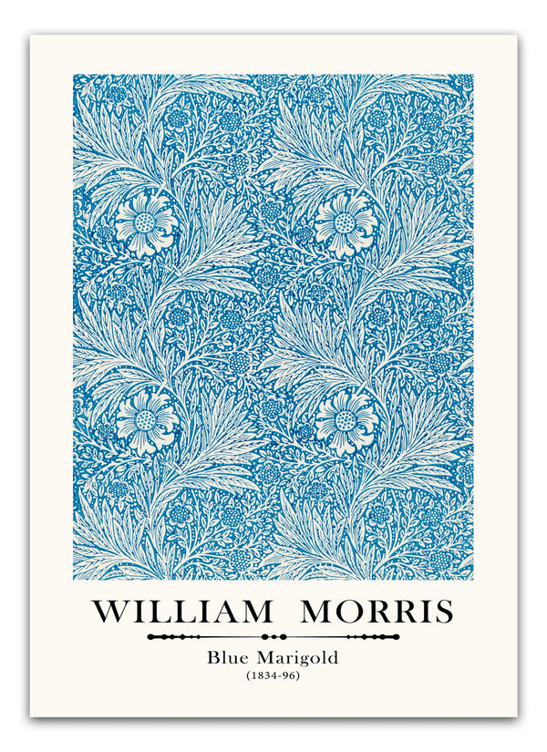 William Morris - Blue Marigold Plakat