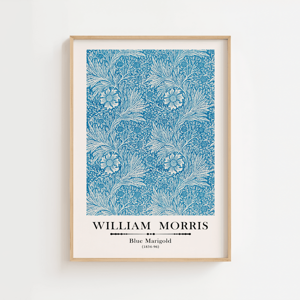 William Morris - Blue Marigold Plakat