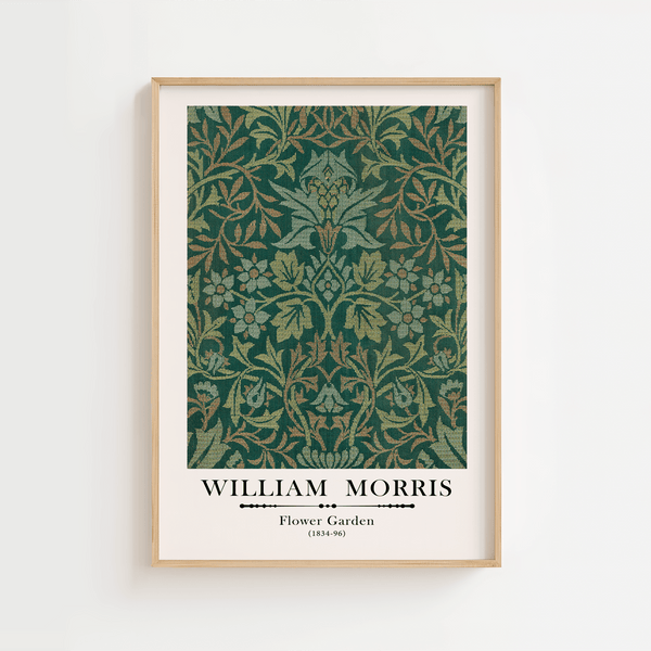 William Morris - Flower Garden Plakat