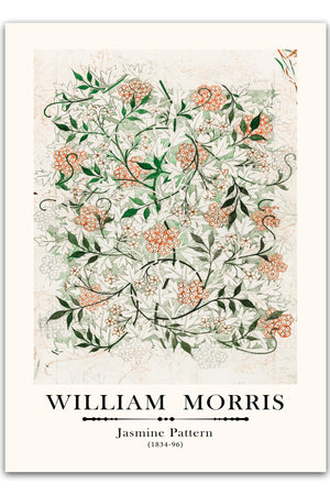 Opgrader din indretning med William Morris - Jasmine Pattern Plakat. Denne plakat kombinerer Morris' klassiske mønstre med et tidløst design, der tilføjer elegance og kunstnerisk flair til dit hjem. Trykt på høj kvalitet papir, fremhæver plakaten de smukke detaljer og nuancer i Morris' arbejde. Perfekt til enhver væg i dit hjem, denne plakat skaber en raffineret og vintage atmosfære, som komplementerer både moderne og klassisk indretning. Køb plakater online og giv dit hjem et kunstnerisk præg. 