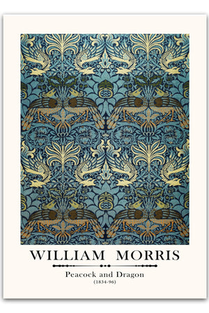 William Morris - Peacock and Dragon Plakat