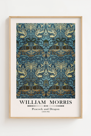 William Morris - Peacock and Dragon Plakat