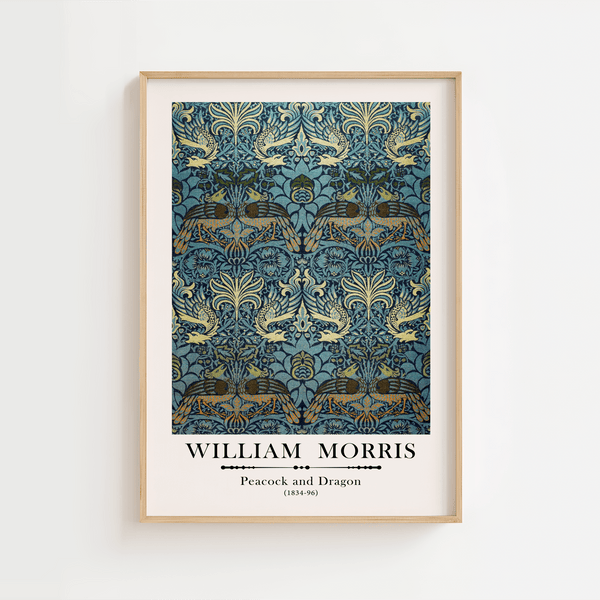 William Morris - Peacock and Dragon Plakat