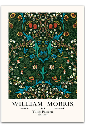 William Morris - Tulip pattern Plakat