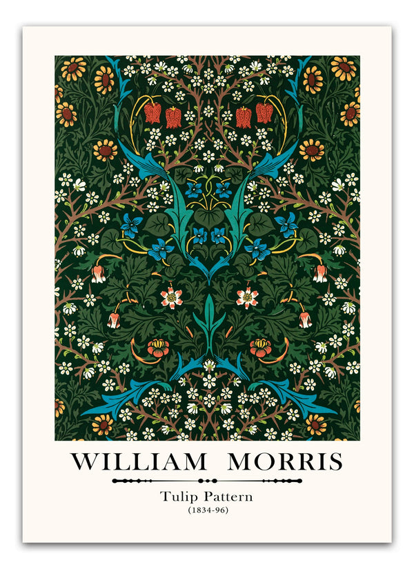 William Morris - Tulip pattern Plakat