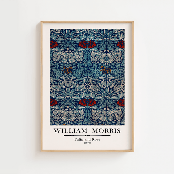 William Morris - Tulip & Rose Plakat