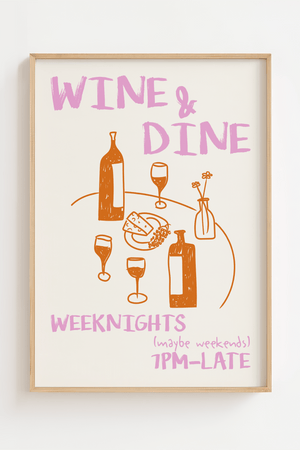 Wine & Dine Plakat