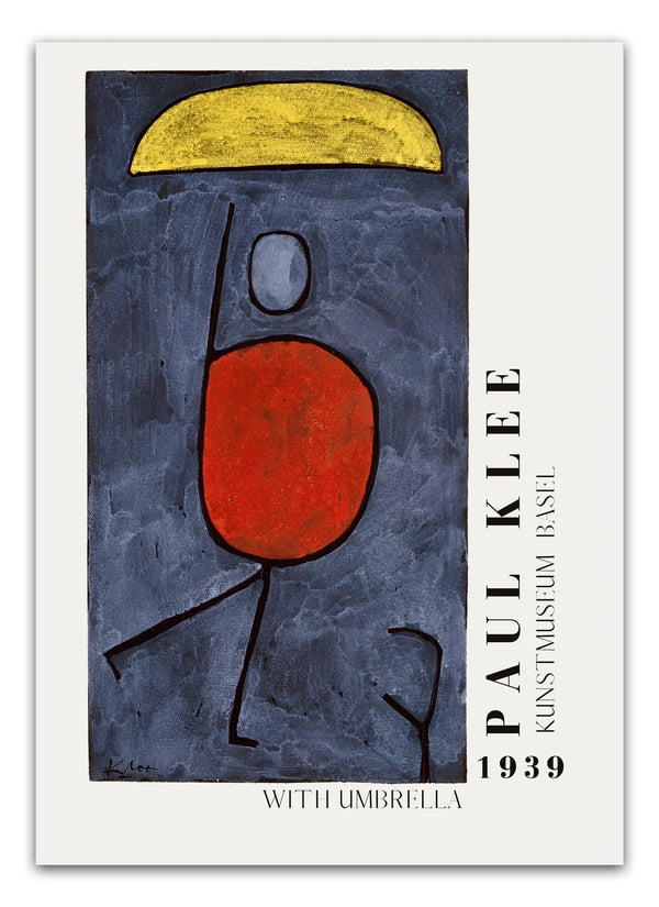 Køb: With UmbrellaPaul Klee Plakat | Unik Kunst til Hjemmet