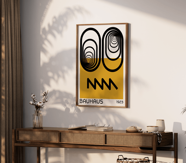 Yellow Eyes Bauhaus Plakat